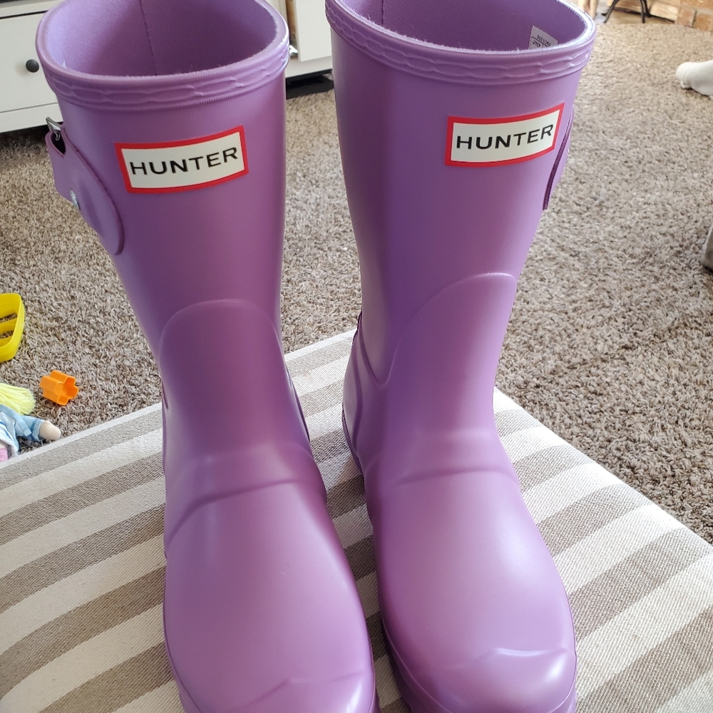 Lilac Mid Calf Hunter Boots